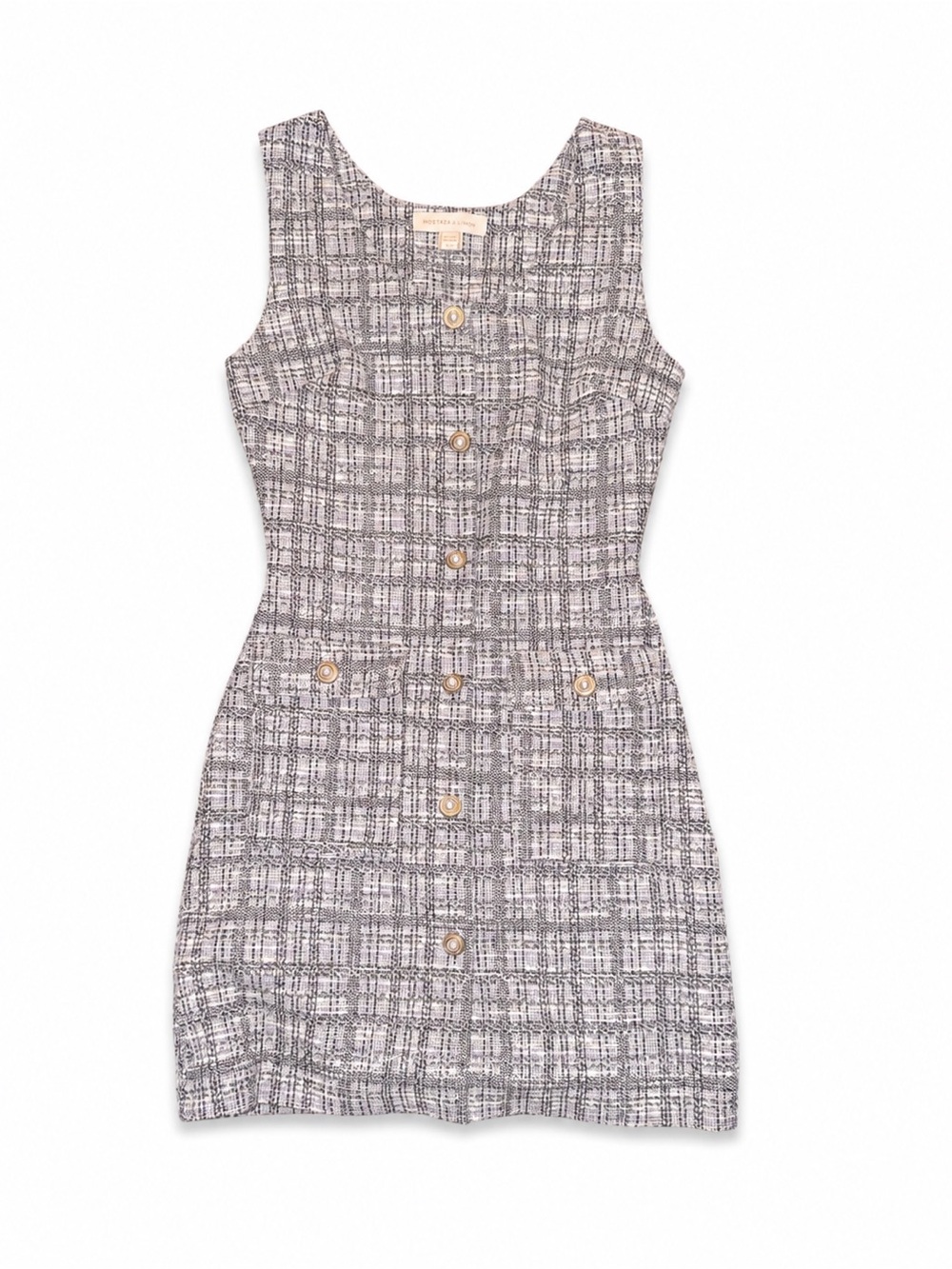 Monteau Gray Tweed Button-Front Mini Dress from TJMaxx